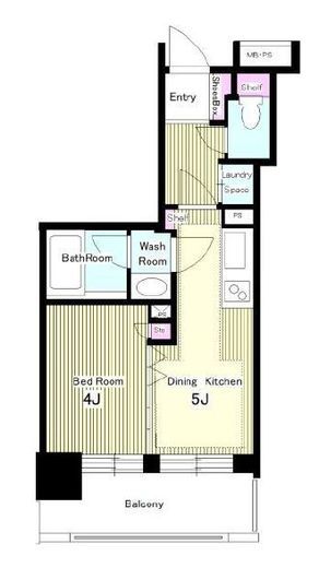 ライオンズマンション西麻布シティ 8階 間取り図