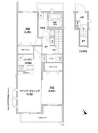 アドラブール深沢 203 間取り図