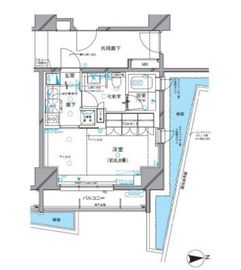 アールブラン南品川 1階 間取り図