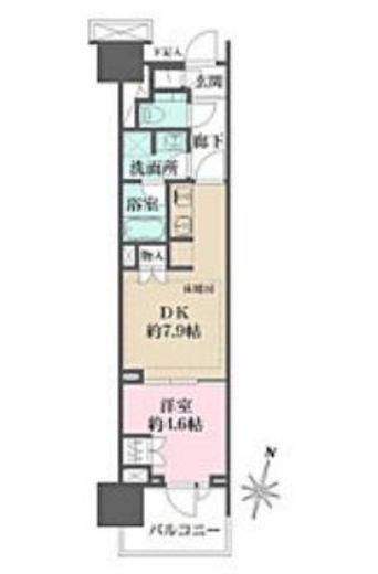 猿江恩賜公園レジデンス 7階 間取り図
