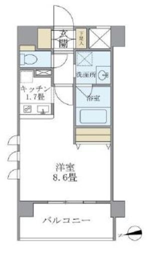 プレミアコンフォート西荻窪 222 間取り図