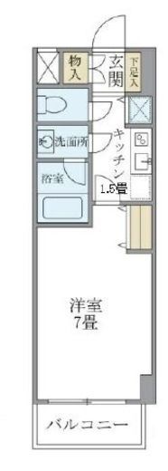 北品川アパートメント 405 間取り図