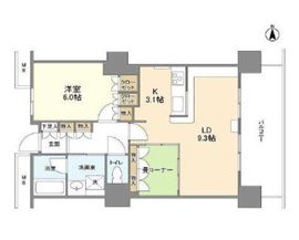 豊洲シエルタワー 12階 間取り図
