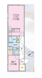 エストゥルースプラス田端 203 間取り図