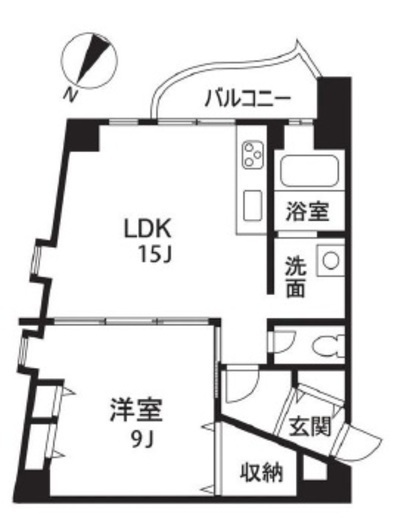 マーヴェラスガーデンコート 4階 間取り図