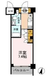 カスタリア武蔵小杉 206 間取り図