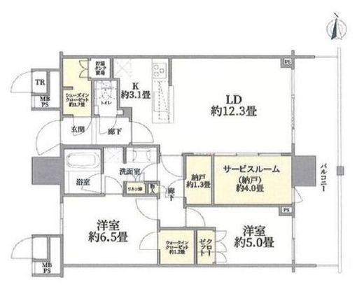 THE TOYOSU TOWER 42階 間取り図