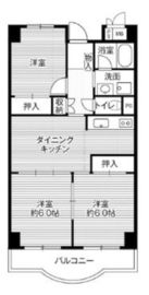 ビレッジハウス芝浦タワー 1-206 間取り図