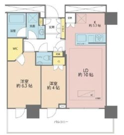 クラッシィタワー東中野 6階 間取り図