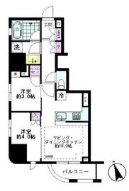 ライオンズミレス蔵前 6階 間取り図