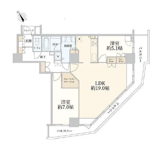 セントラルレジデンス新宿シティタワー 4階 間取り図