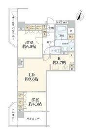 グローリオ新中野ブランデコ 12階 間取り図
