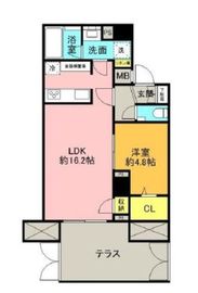 オープンレジデンシア新宿余丁町 1階 間取り図