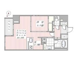 ガリシア新宿North 12階 間取り図
