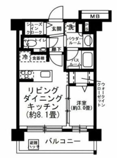 エクセレントシティ目白 5階 間取り図