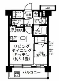 エクセレントシティ目白 5階 間取り図