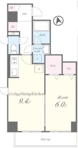 ブルックスレジデンス 401 間取り図