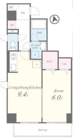 ブルックスレジデンス 401 間取り図