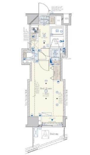 コンシェリア新宿御苑 1202 間取り図