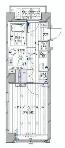 ガイアシティ三番町 501 間取り図