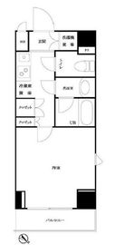ルーブル三田 5階 間取り図