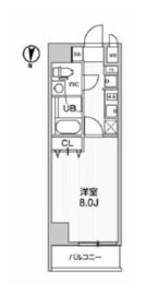 レオーネ南千住Ⅱ 1103 間取り図