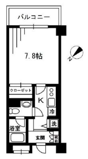 レジディア荻窪 319 間取り図