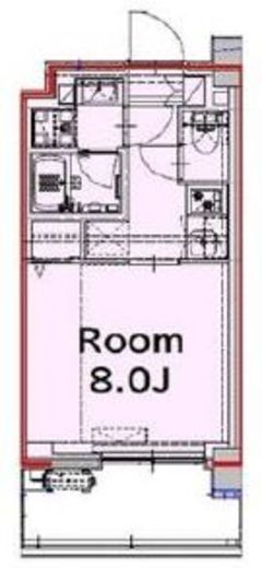 グランパセオ門前仲町2 202 間取り図