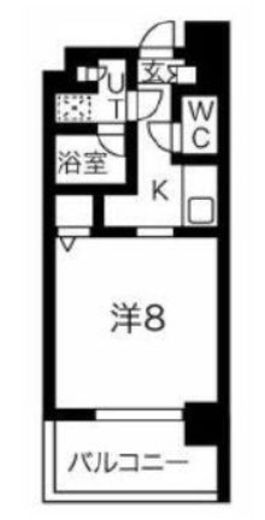 グランパセオ門前仲町2 302 間取り図