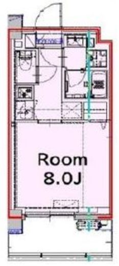 グランパセオ門前仲町2 303 間取り図