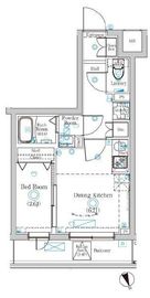 ラフィスタ品川戸越 204 間取り図