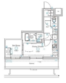 ラフィスタ品川戸越 503 間取り図