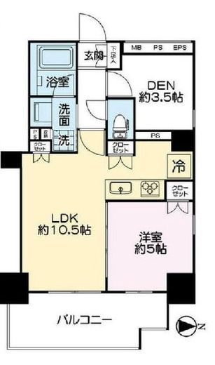 レーベン浅草AYAGINU (レーベン浅草アヤギヌ) 13階 間取り図