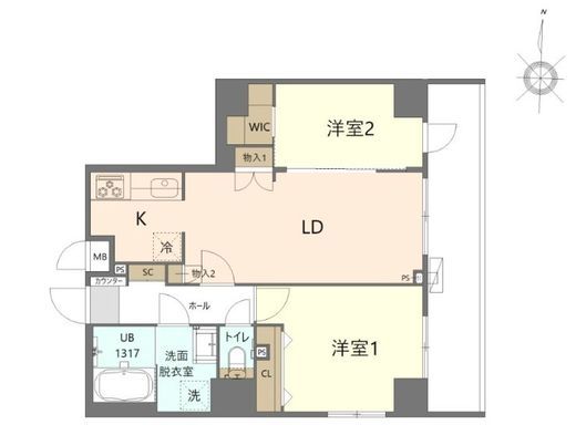 KoHa錦糸町 701 間取り図