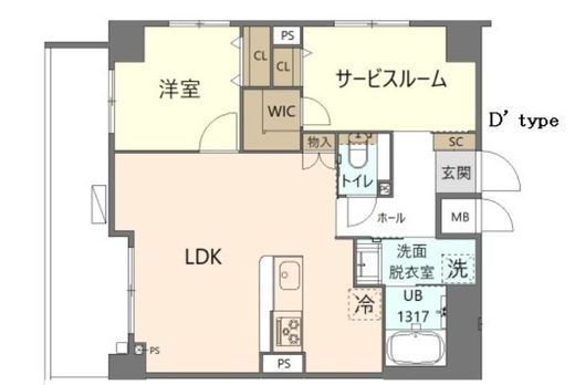 KoHa錦糸町 702 間取り図