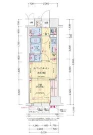プレサンス木場公園 403 間取り図
