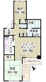 ジョイム奥沢 204 間取り図