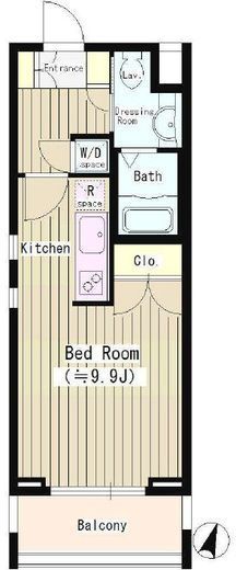 フォーフロント 103 間取り図