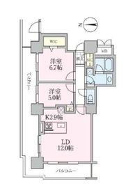 ロイヤルパークスタワー南千住 601 間取り図