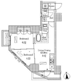ライオンズフォーシア神田須田町 1501 間取り図
