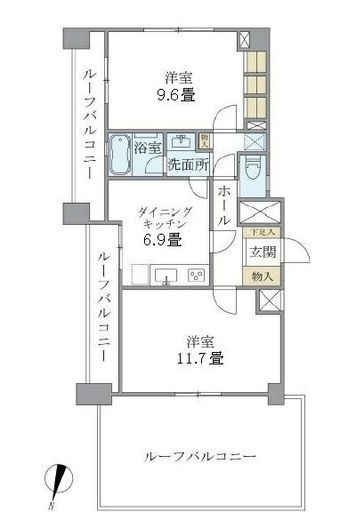 北品川アパートメント 901 間取り図