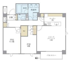 DOGWOOD南麻布 303 間取り図