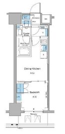 ルフォンプログレ上野マークス 402 間取り図