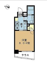プロシード都立大学2 102 間取り図