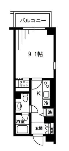 レジディア荻窪 501 間取り図