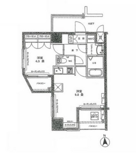 コンフォリア芝公園 601 間取り図
