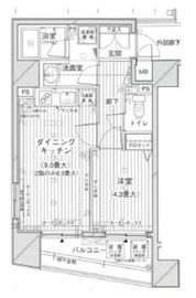 プライブ恵比寿 5階 間取り図