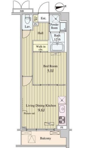 バンデューセン上北沢 305 間取り図