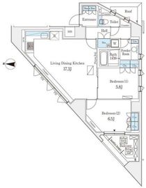 アパートメンツ元麻布 901 間取り図