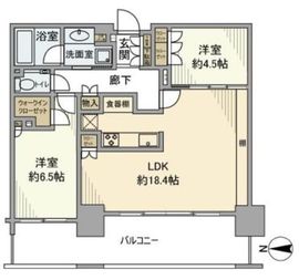 品川イーストシティタワー 20階 間取り図